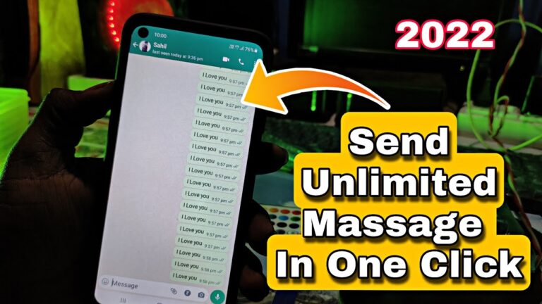 Send 1000 messages How Send Multiple Message In One Click